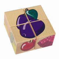 Opakowanie Układanka przestrzenna 4 klocki - Owoce