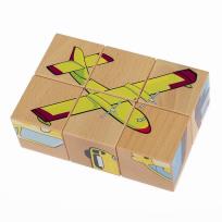 Opakowanie Układanka przestrzenna 6 klocków - Pojazdy