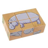 Opakowanie Układanka przestrzenna 6 klocków - Safari