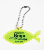 Okładka książki Zawieszka odblaskowa. Rybka - Powierz Bogu drogę..