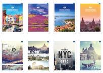 Opakowanie Zeszyt A5/96K kratka UV Mix wzorów 2 (10szt)