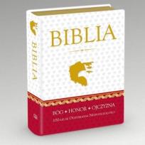 Okładka książki Biblia 100 -lecie odzyskania niepodleg.-złocony b.
