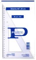 Opakowanie Ekierka 25cm 60 stopni PRATEL