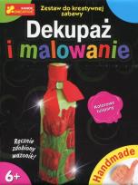 Opakowanie Handmade - Dekupaż i malowanie. Kolorowe tulipany