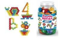 Opakowanie Klocki puzzle - słoik 90 elementów