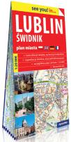 Okładka książki Lublin i Świdnik papierowy plan miasta 1:20 000