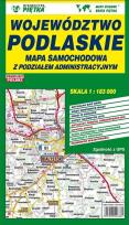 Okładka książki Mapa województwa podlaskiego - administracyjno-samochodowa 1:183 000
