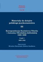 Okładka książki Materiały do dziejów pol. językoznawstwa 3 T.1-2