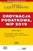 Opakowanie Ordynacja podatkowa , NIP 2019