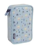 Opakowanie Piórnik 2 poz. z wyprawką Berrywood niebieski