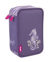 Opakowanie Piórnik 3 poz. z wyprawką Drops fioletowy MILAN