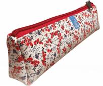 Opakowanie Piórnik trójkątny Kwiatki czerwone PT-19