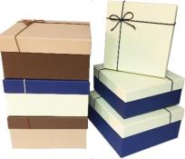 Opakowanie Pudełko Kwadrat brąz rzemyk S ROZETTE