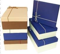 Opakowanie Pudełko Prostokąt krem rzemyk L ROZETTE