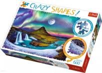 Opakowanie Puzzle 600 Crazy Shapes Zorza nad Islandią TREFL