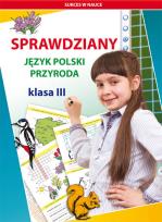 Okładka książki Sprawdziany Język polski Przyroda Klasa 3