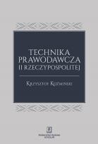 Okładka książki Technika prawodawcza II Rzeczypospolitej