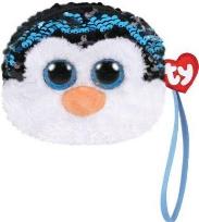 Opakowanie TY Fashion - cekinowa torba na nadgarstek Pingwin