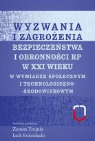Okładka książki Wyzwania i zagrożenia bezpieczeństwa i obronności RP w XXI wieku