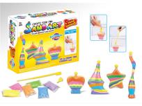 Opakowanie Zestaw do sypania piasku, 4 butelki+ 6 kolorów piasku