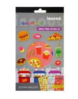 Opakowanie Zestaw naklejek Fast Food 6 arkuszy