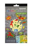 Opakowanie Zestaw naklejek Superhero 6 arkuszy