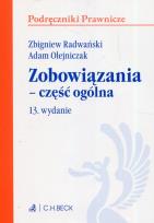 Okładka książki Zobowiązania - część ogólna w.13