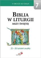 Okładka książki Biblia w liturgii Mszy Świętej. 22-28 tydzień...