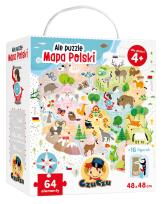 Opakowanie CzuCzu Ale puzzle mapa Polski 4+