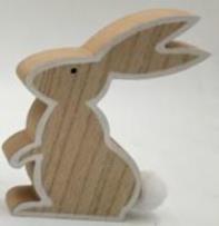 Opakowanie Dekoracja drewniana - Królik
