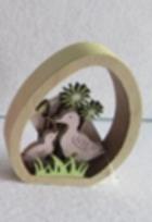 Opakowanie Dekoracja Wielkoanocna wycinane jajko - Kaczka