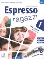 Okładka książki Espresso ragazzi 1 Libro studente e esercizi + DVD