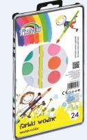 Opakowanie Farby wodne 24 kolory FIORELLO