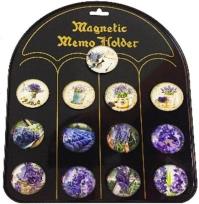 Opakowanie Magnes okrągły Kwiaty - Lawenda ROZETTE