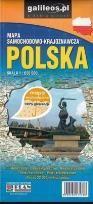 Okładka książki Mapa samochodowo-kraj. wodood.- Polska 1:650 000