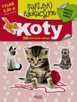 Okładka książki Naklejki edukacyjne - Koty