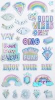 Opakowanie Naklejki transparentne Good vibes only