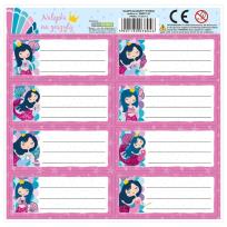 Opakowanie Nalepki na zeszyt syrenka (50szt) DERFORM