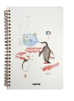 Opakowanie Notes A5/68K Pingwiny i ryba