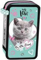 Opakowanie Piórnik potrójny z wypos My Little Friend Kot Mint