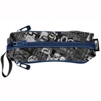 Opakowanie Piórnik trzykomorowy granatowo-szary