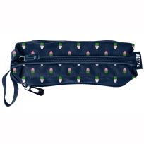 Opakowanie Piórnik trzykomorowy w kaktusy granatowy