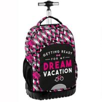 Opakowanie Plecak na kółkach Barbie różowo-czarny