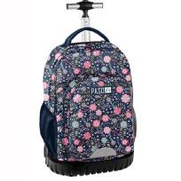 Opakowanie Plecak na kółkach w kwiatki