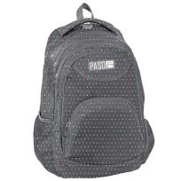 Opakowanie Plecak szkolny szary w kropki