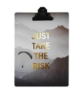 Opakowanie Podkładka z klipsem A4 Just take a risk