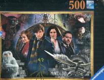 Opakowanie Puzzle 500 Harry Potter Fantastyczne zwierzęta