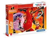 Opakowanie Puzzle 60 SuperColor Incredibles 2