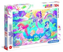 Opakowanie Puzzle Supercolor 104 z brokatem Under the Sea
