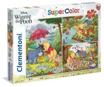 Opakowanie Puzzle Supercolor Kubuś Puchatek 3x48